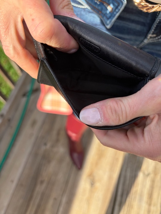 vintage y2k Coach mini Black Leather Card Case/Wallet *very good** - Picture 4 of 7